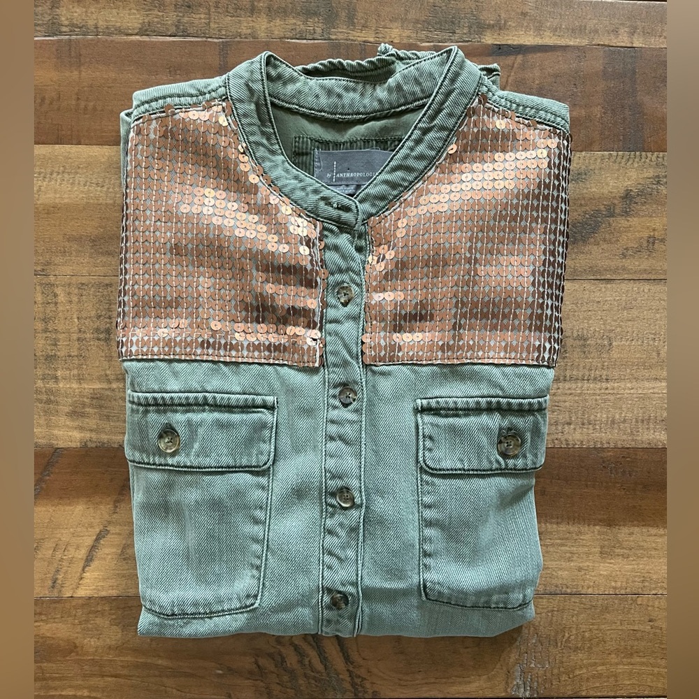 Anthropologie Button Down - image 2